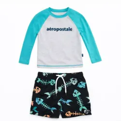 Conjunto de playa de Enguatada y Short para Niño