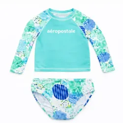 Conjunto de playa para Niña Azul