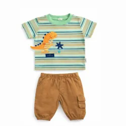 Conjunto con Pullover de Dinosaurio y Pantalón para Niño