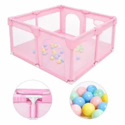 Corral con Malla Transpirable y Bolas para Juego