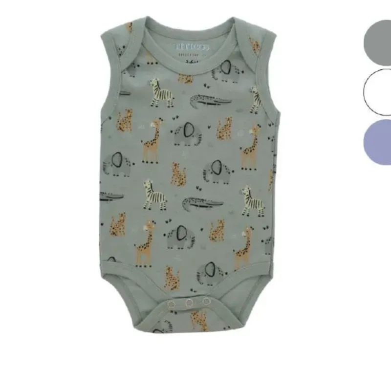 Body sin Mangas para Bebé Temática Animales