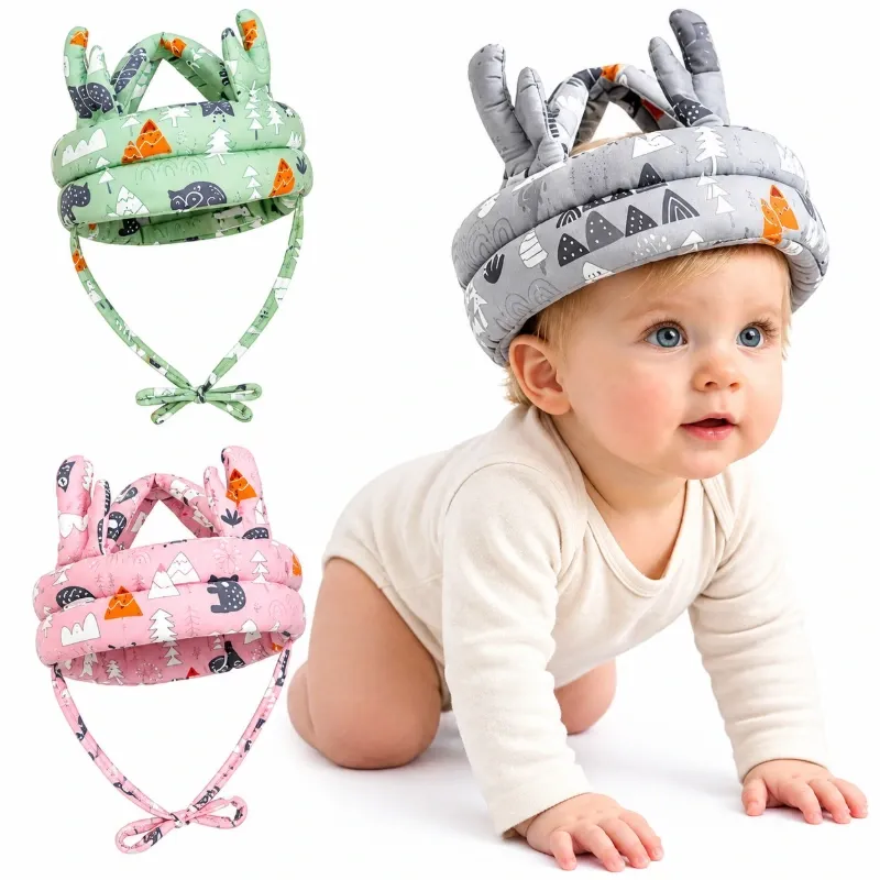 Gorro Anticaída con Velcro para Bebé