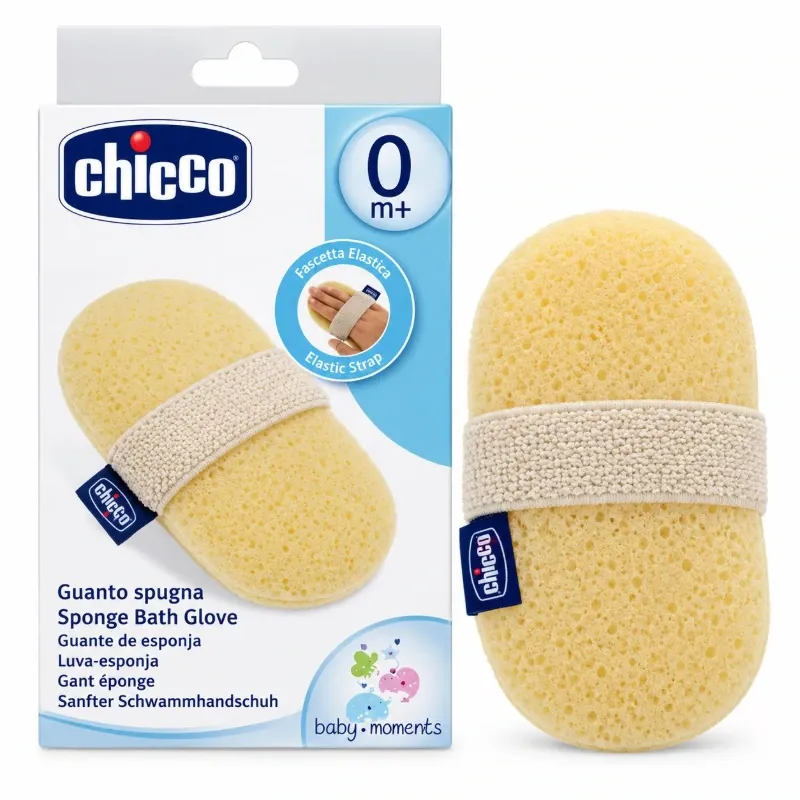 Guante Esponja de Baño CHICCO Baby Moments – 0+ meses