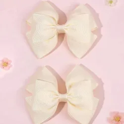 Hebillas para el Cabello con Lazo Amarillo