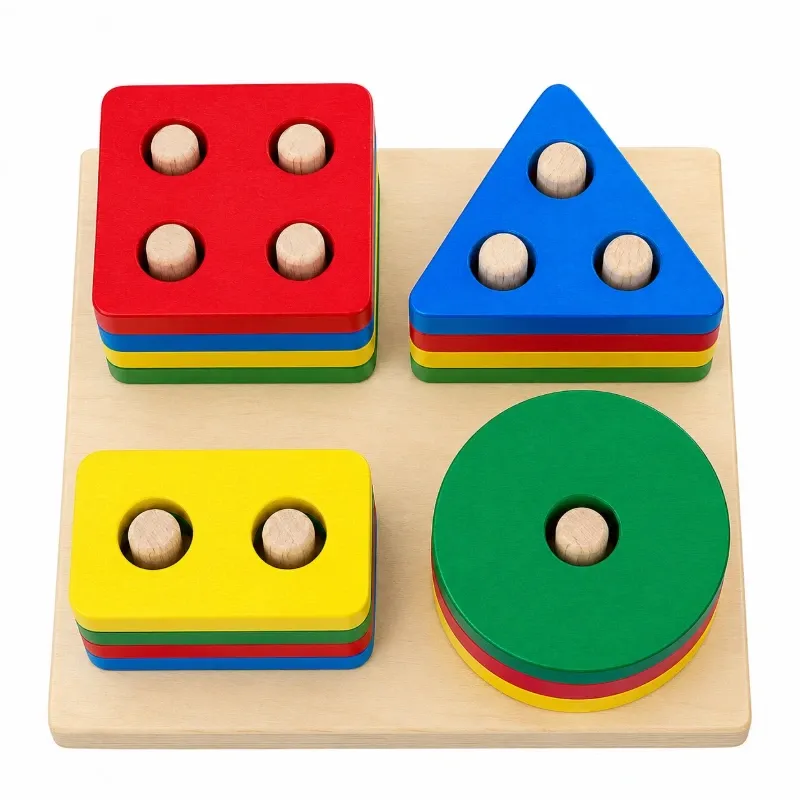Juego Montessori Clasificador de Formas Geométricas