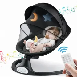 Mecedora Automatica Negra