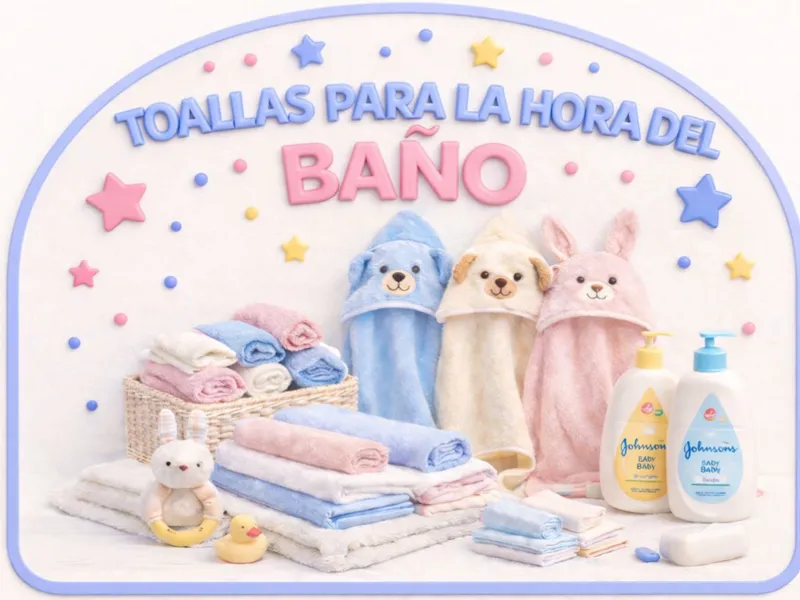 Toallas para la hora del Baño del Bebé 