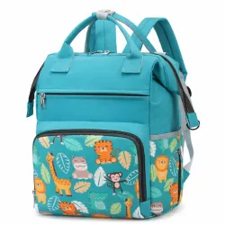 Mochila Pañalera Celeste