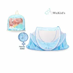 Mosquitero Plegable Azul para Bebés
