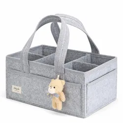 Organizador para Pañales con Asa, Gris.