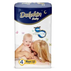 Pañales desechables Dolphin Baby Etapa 4 (32 piezas)