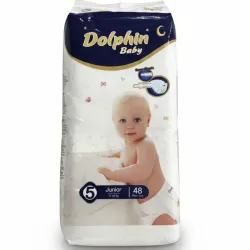 Pañales desechables Dolphin Baby Etapa 5 (48 piezas)