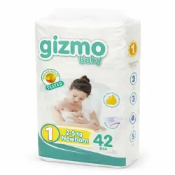 Pañales desechables Gizmo Baby Etapa 1 (42 piezas)