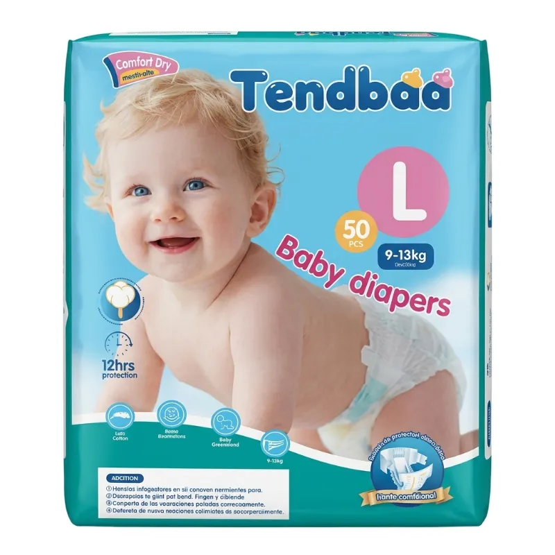 Pañales desechables Tendbaa talla L (50 piezas)