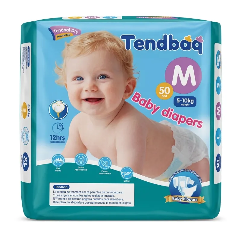 Pañales desechables Tendbaa talla M (50 piezas)