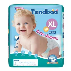 Pañales desechables Tendbaa talla XL (50 piezas)