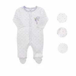 Pijama Enterizo Unicornio con Corazones para Bebé