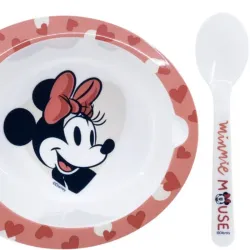 Plato y Cuchara Minnie Mouse