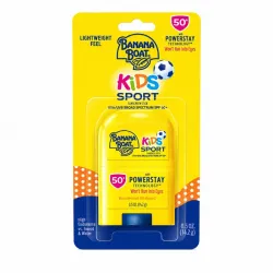 Protector Solar de Barra Banana Boat Kids SPF 50, 0.5 onzas, libre de oxibenzona.
