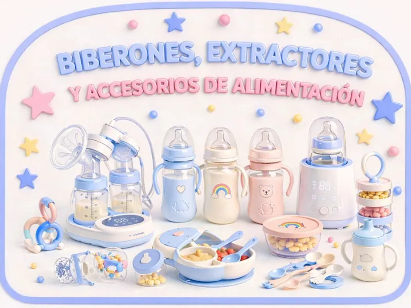 Biberones, Extractores, Sets de Alimentación y Accesorios 