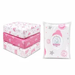 Sabana Organica de Algodon para Cuna de Bebe