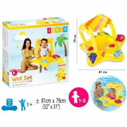 Salvavidas con Techo para niños 1-2Y Forma De Estrella