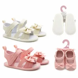 Sandalias Rosadas con Moño para Bebé