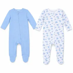 Set Azul y Blanco enterizo para Bebé