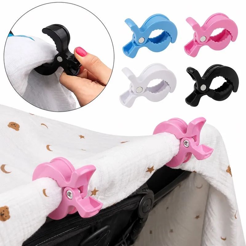 Set de 2 Pinzas para Coche de Bebés Color Blanca