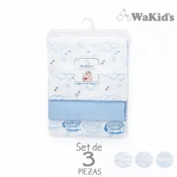 Set de 3 pzas de Algodon para Bebe
