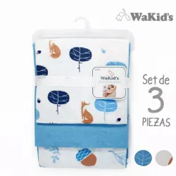Set de 3 Pzas de Pañales de Algodon para Bebe