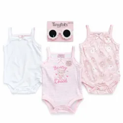 Set de 3pzas Body con Tirantes con Gafas