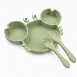 Set de Alimentación de Silicona para Bebés.