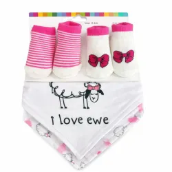 Set de Babero con Medias