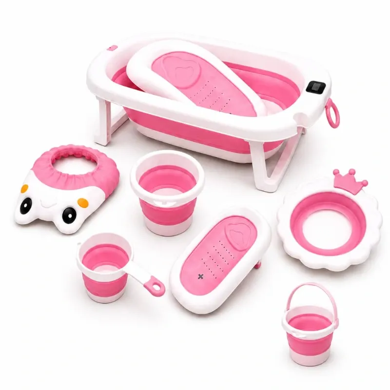 Set de Baño con Varias Piezas en Rosado