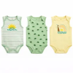 Set de Bodys Sin Mangas para Bebé