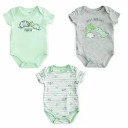 Set de Bodys Verdes y Grises