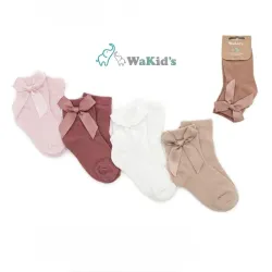 Set de Medias con Lazo para Bebé