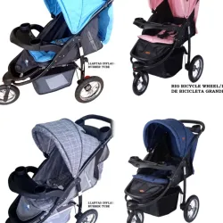 Set de Coches de Paseo Infantiles con Llantas Grandes