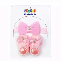 Set de Lazo y Zapaticos Rosa