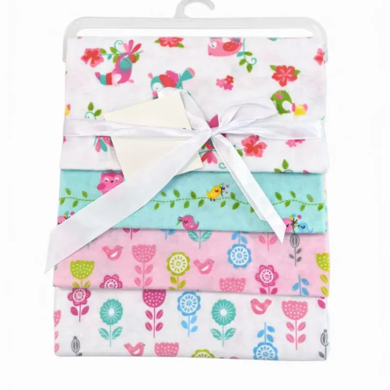Set de Mantas Multicolor con Aves y Flores para Bebé