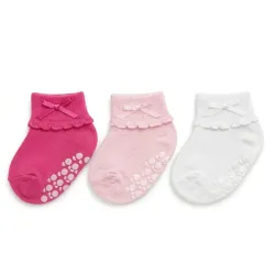 Set de Medias Antideslizantes para Bebé Rojo/Rosa/Blanco
