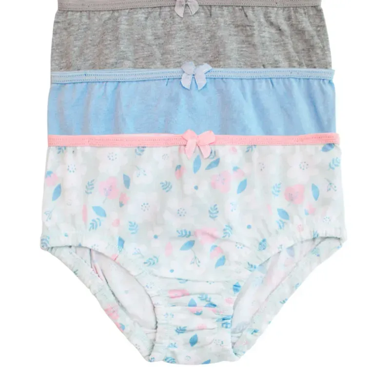 Set de Panties Infantiles para Bebé Temática Flores