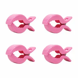 Set de Pinzas para Coche de bebe. Colores- Rosa-Negro-Blanco