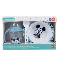 Set de Plato y Biberon Micky Mouse
