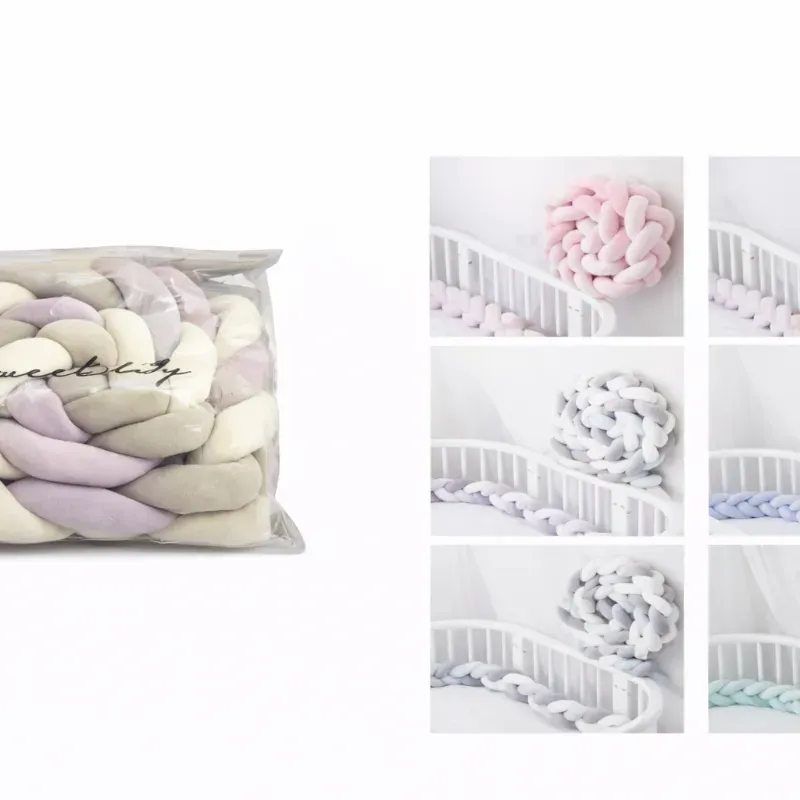 Set de Protectores Trenzados de Cuna