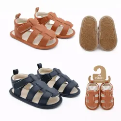 Sandalias Infantiles Marrón/Negro