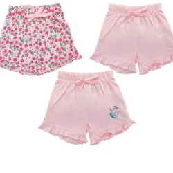 Set de Shorts Infantiles para Bebé Rosado