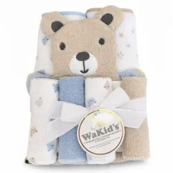 Set de Toallas con Osito y Estrellas para Bebé
