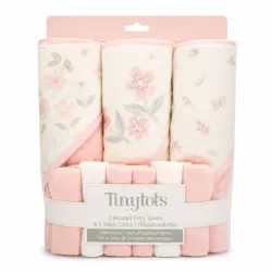 Set de Tres Toallas con Capucha + Seis Toallitas